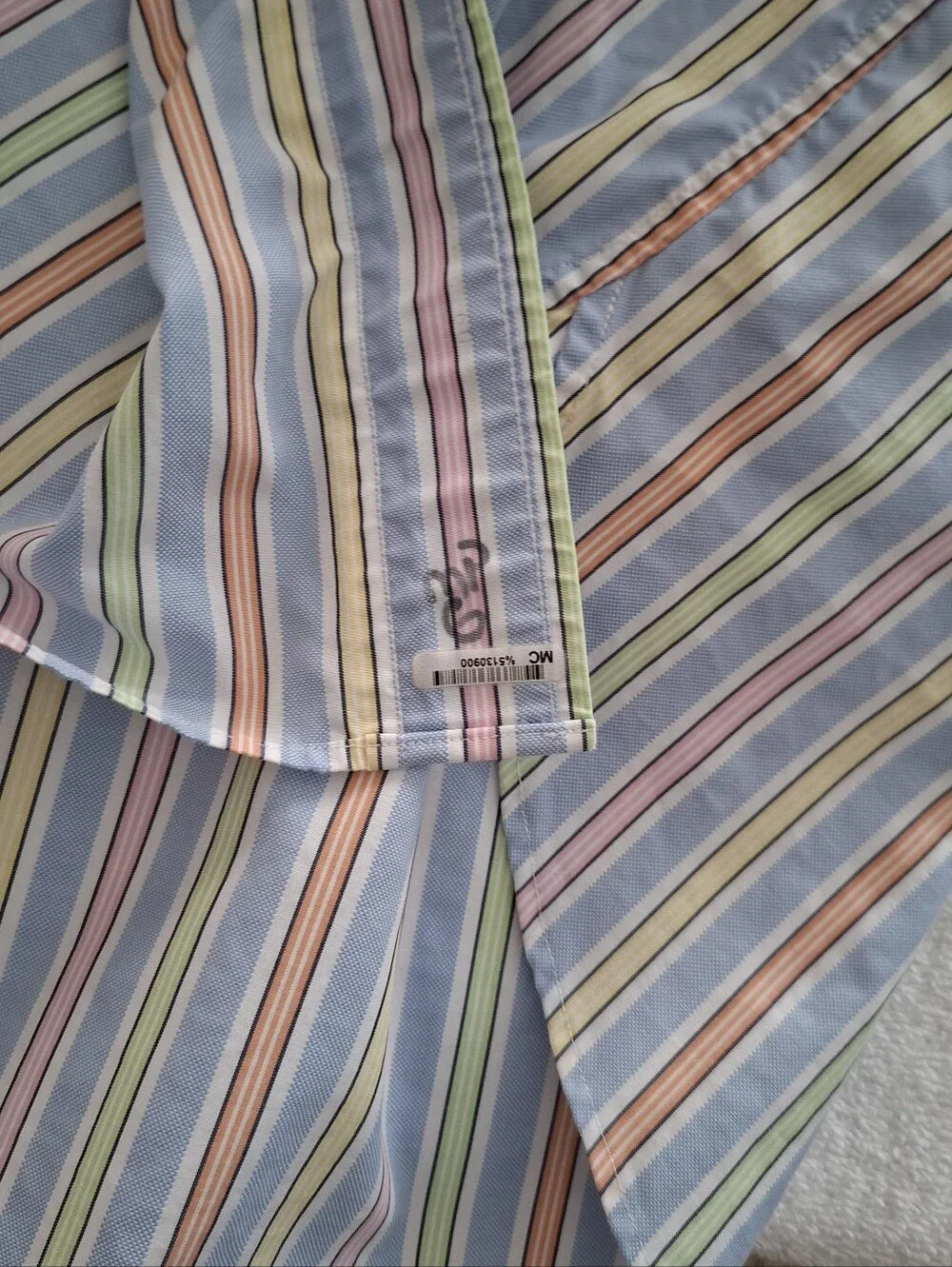Brooks Brothers Country Club Shirt Sz XXL 100%Egyptian Cotton Multicolor Stripes